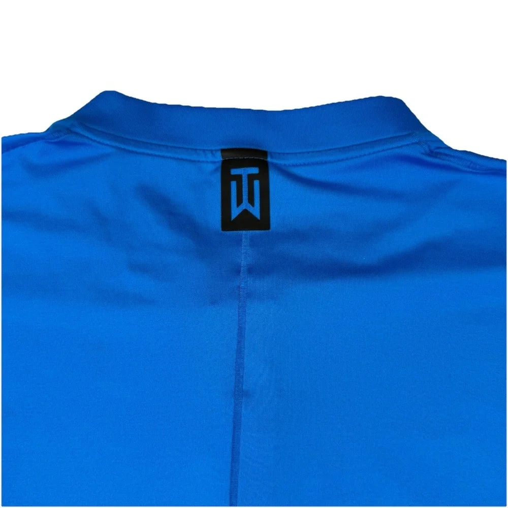 Nike Dri-Fit‎ Tiger Woods Vapor Reflective Blade V Golf Polo BV0501-406 Blue XL
